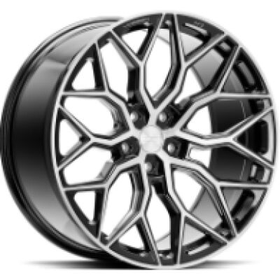 Vossen HF2 Brush Gloss Black alumiinivanne