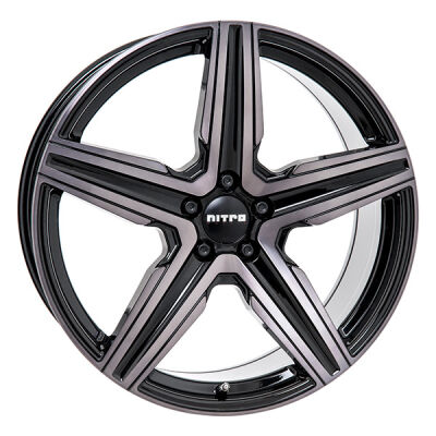 Nitro Spark Glossy Black/Grey lättmetallfälg