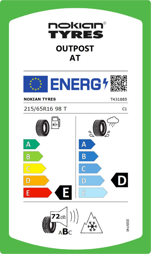 EU-däckmärkning: T431885